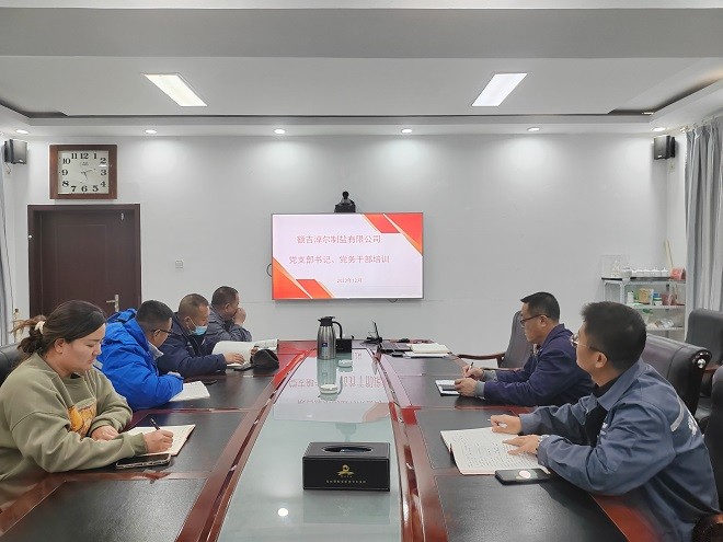 額吉淖爾制鹽有限公司組織開展黨支部書記、黨務(wù)工作者培訓(xùn)